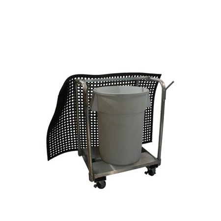 DAPHNES DINNETTE Mat Aluminum Cart, 46 x 34 x 36 in. DA116608